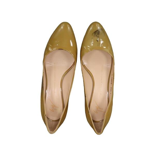 Giuseppe Zanotti Shoes Womens 35.5 Wedge Loafer Pump Patent Leather Slip On 5.5 - Picture 9 of 16